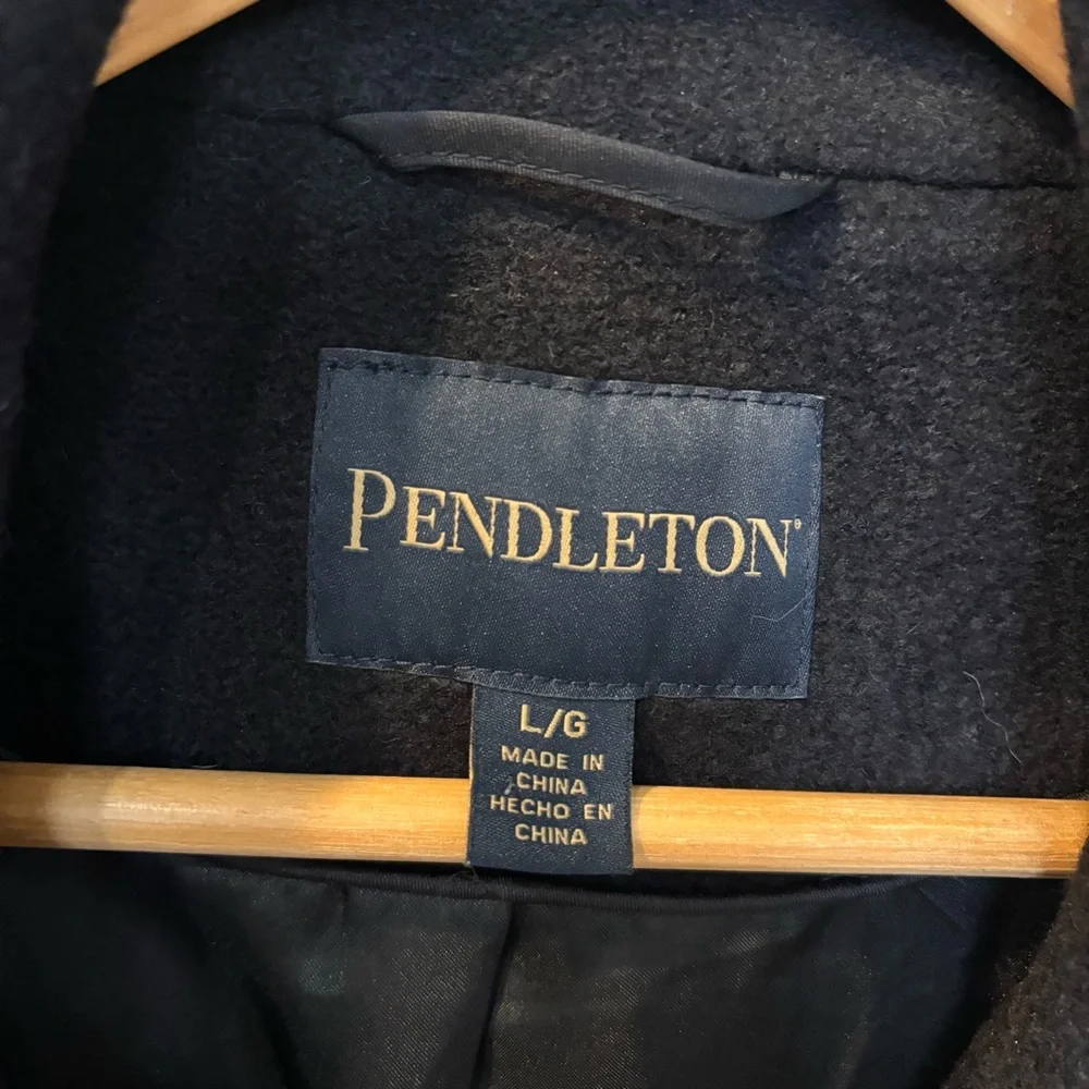 Pendleton Wool Blend Zip Up Walker Coat Jacket Women’s Size Large - Picture 3 of 13